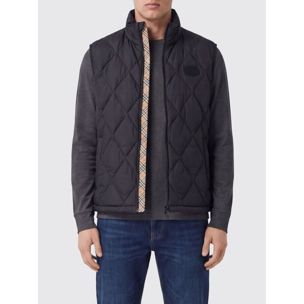 Burberry Men Burberry Ekd Logo Quilted Nylon Gilet